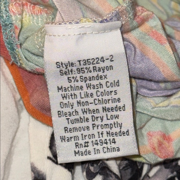 Johnny Was Size Extra Large The Janie Favorite Polo Swing Dress Bird Print Comfy - Picture 5 of 15